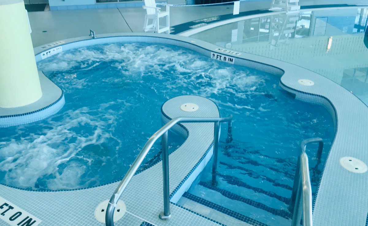 Upper_St_Clair's tweet photo. The Community & Recreation Center's spa is back open! Up to 4 members may use the area at one time to better accommodate social distancing. No reservation required, it’s simply first come, first serve. #USCRecCenter #UpperStClairRecCenter #UpperStClair https://t.co/KFMIdIEQXl