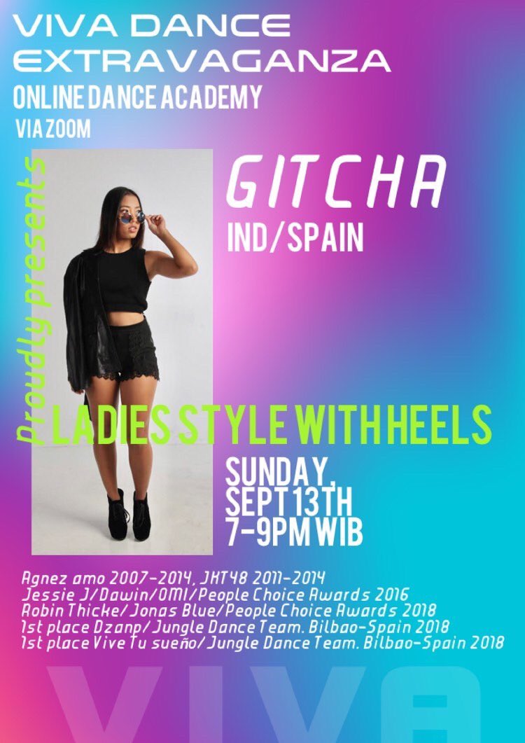 GITCHA CHANDRA (@gitgitcha) on Twitter photo HEYH Join my first online workshops!! It’s gonna be aweeeesomee!For booking your spot please send email to vivadancexacademy@gmail.com HEYH Join my first online workshops!! It’s gonna be aweeeesomee!For booking your spot please send email to vivadancexacademy@gmail.com