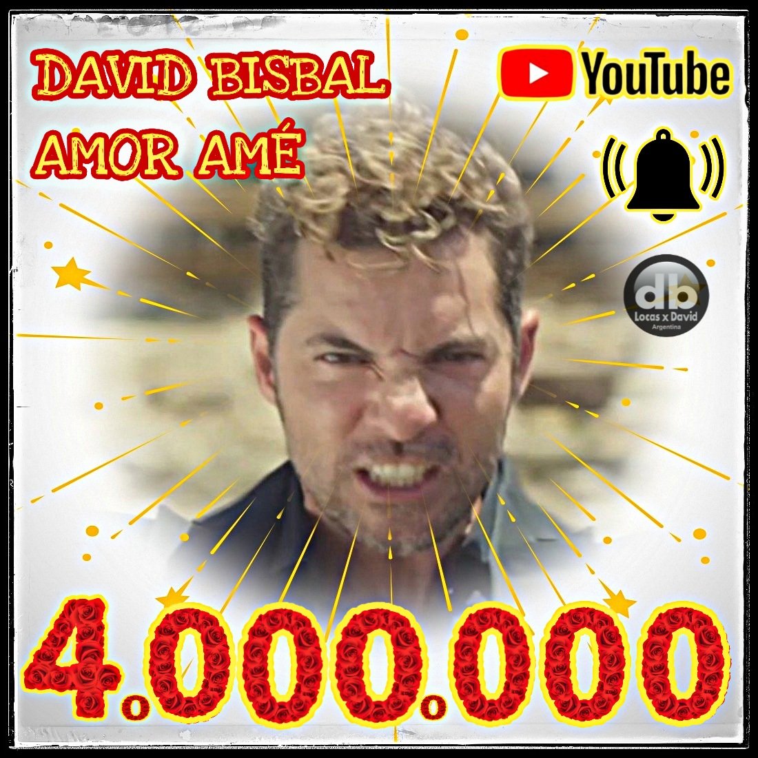 lorenadera_db's tweet photo. Felicidades!!! 🎉🎉🎉
@davidbisbal estamos flipando!!!!
4 🅼🅸🅻🅻🅾🅽🅴🆂 de views 
#AmorAmé #youtube #summermix 
.
.
#davidbisbal #entusplanesdb #música @universalspain @UMArgentina @locasxdavid. https://t.co/mALLXDahns