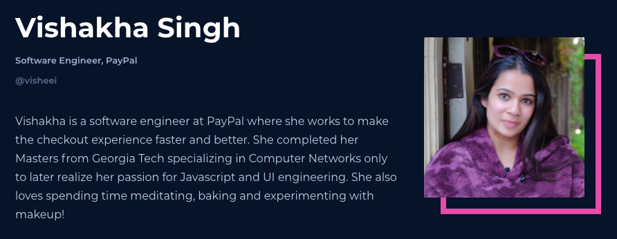 ThisDotMedia's tweet photo. Next up, we have @visheei giving a talk on "Building a Faster Checkout Experience w/ #GraphQL at @PayPal"

Attend the live talk here: 
https://t.co/sZxwaZc1k7 https://t.co/D7ASqr8RVY
