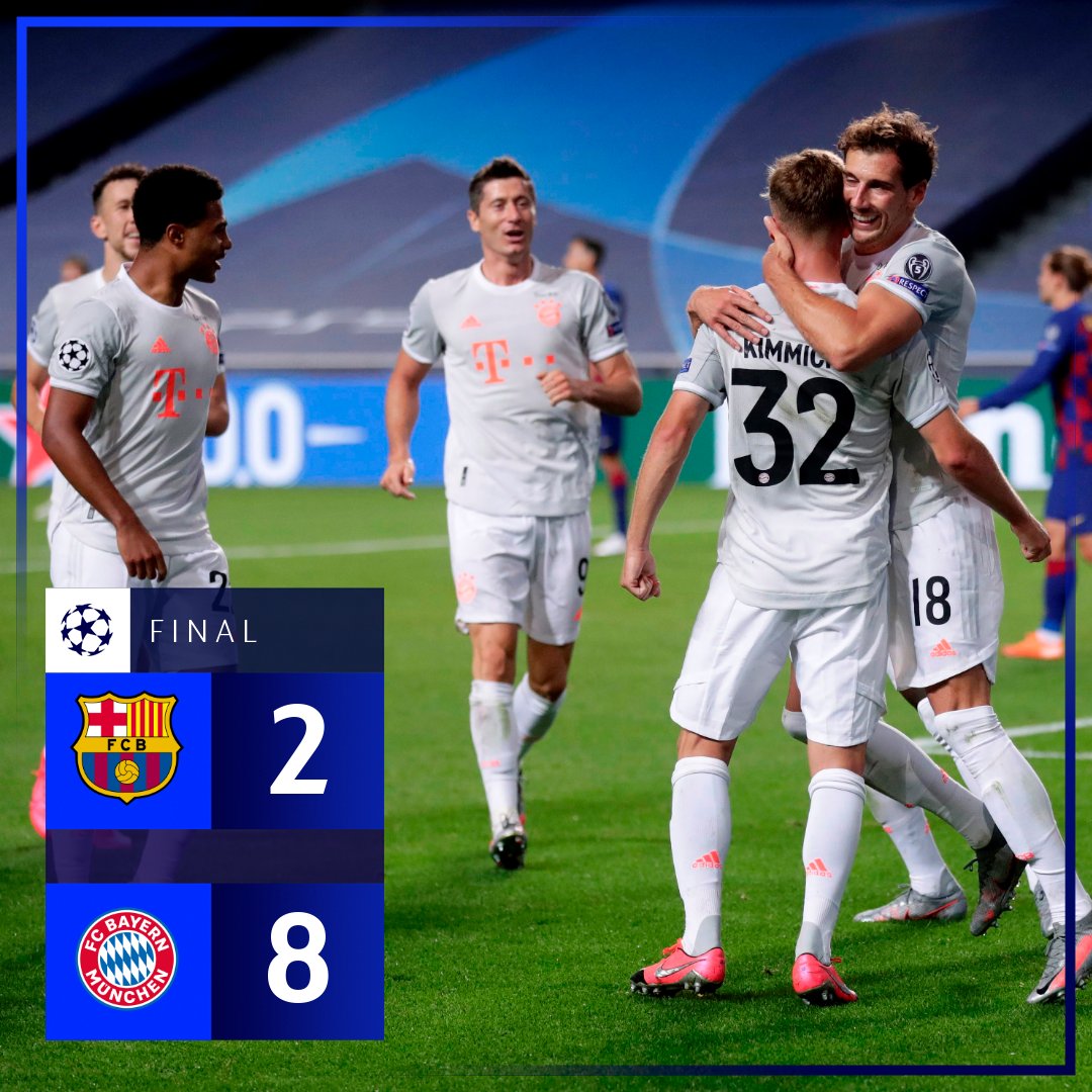 LigadeCampeones's tweet photo. ⏰ 𝙁𝙄𝙉𝘼𝙇 ⏰

El Bayern se mete en semifinales con una goleada histórica. 👏

@FCBarcelona_es - @FCBayernES 

Reacciones 👇
https://t.co/yJj15mS5tz

#UCL https://t.co/yINfJfIFvg