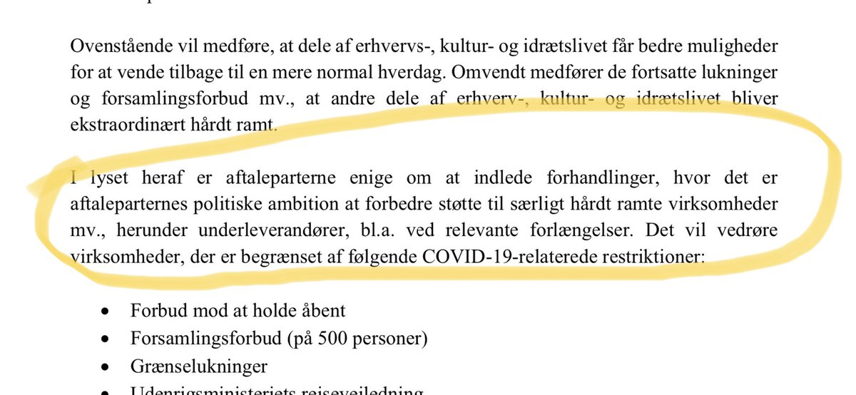 SuneKJensen's tweet photo. Tak til #dkpol for at lytte til ønsket om at sikre kompensation til de mange erhverv, der stadig bløder https://t.co/i4O3MaxSxW