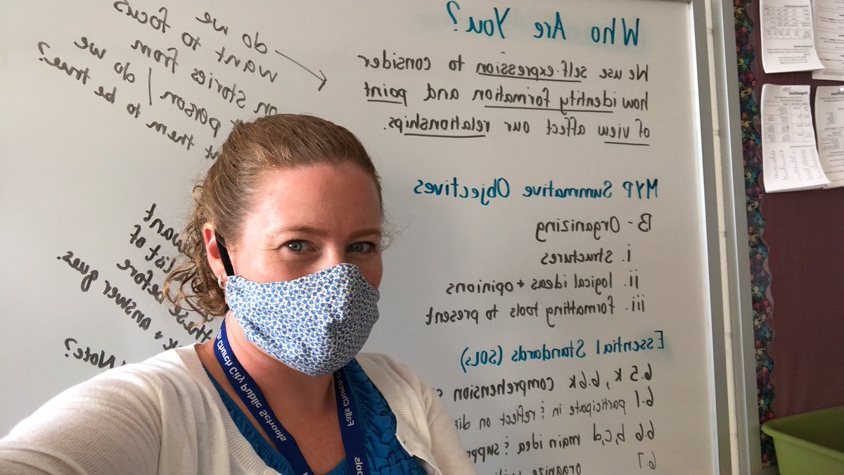 While the start to this year is different, some things will be the same.  For instance, I plan best on the whiteboard in my classroom.  Lang &amp; Lit 6 start thinking about “Who Are You?”  <a href="/LiebnerM/">Ms. Liebner</a> <a href="/mehms/">Mary Ellen Henderson Middle School</a>