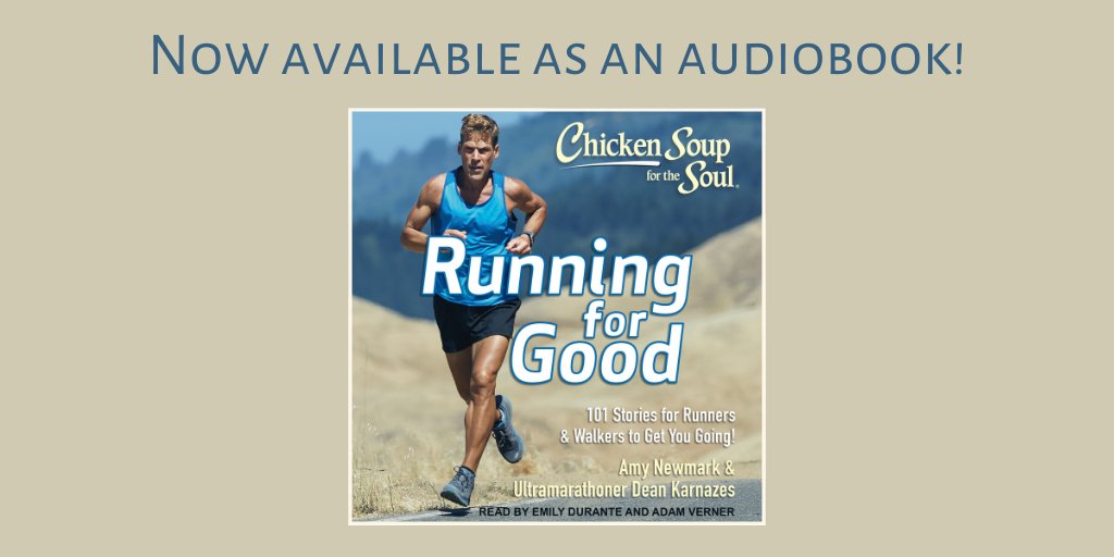 amynewmark's tweet photo. Looking for Chicken Soup for the Soul audiobooks? We have two new ones out now through @tantormedia and they are fabulous. You can get them on @OverDriveLibs through your local library. #CSSRunningforGood is great summer listening. https://t.co/GsVZv6gu2o https://t.co/OxKRZGf4KE