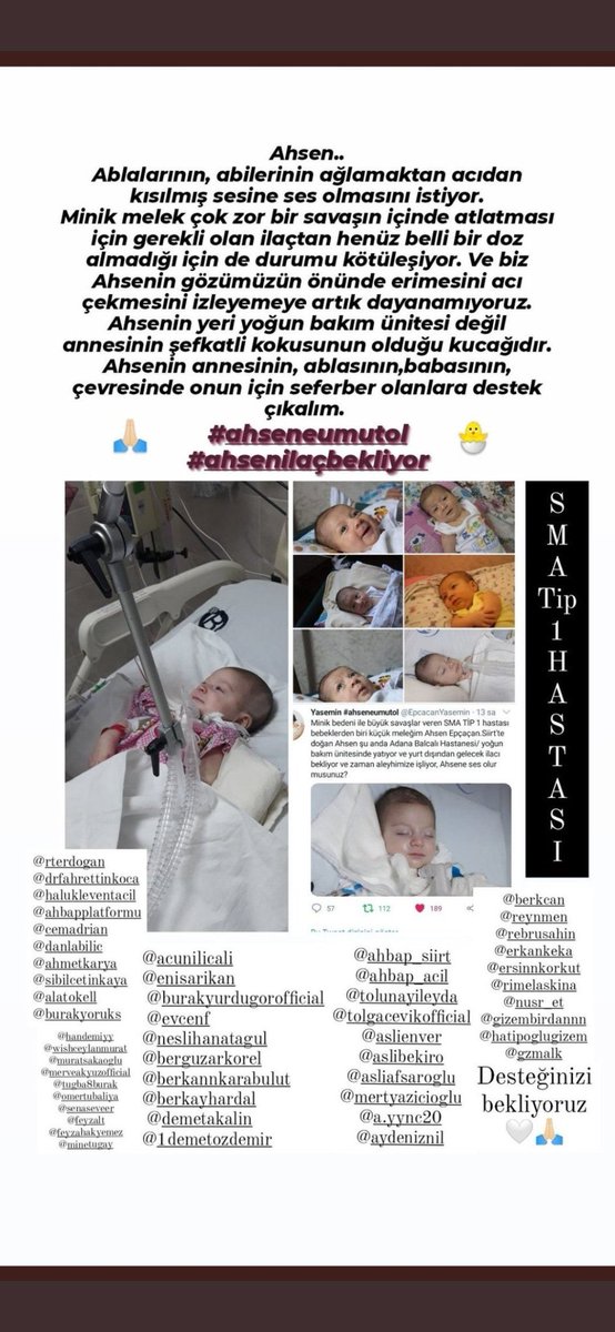 Daha çok bilgilendirici tweetler atalım bol rt yapar mısınız

SmaHastası AhseneSesOl