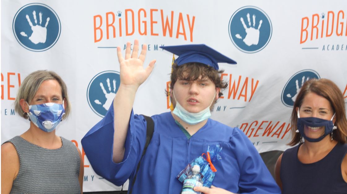 bridgewayohio's tweet photo. Today we honor the Class of 2020, Adam Legg! Adam has attended Bridgeway Academy since 2006. During his time with us, he has made a lasting impression on many of his teachers and peers for his hardworking, caring, &amp; helpful personality. 
#bridgewayohio #classof2020 #autism #AAC https://t.co/KqTmlBH0F2