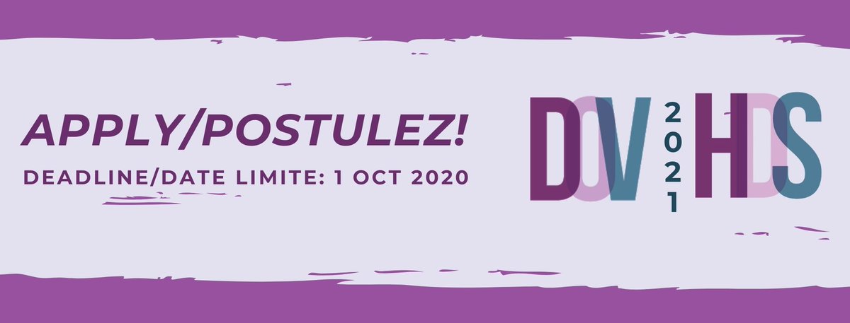 EqualVoiceCA's tweet photo. Start the weekend on a strong note- apply to be a #DOV2021 delegate! https://t.co/j5YNQALPar
Deadline is Oct 1, 2020 https://t.co/iu00GvBe52