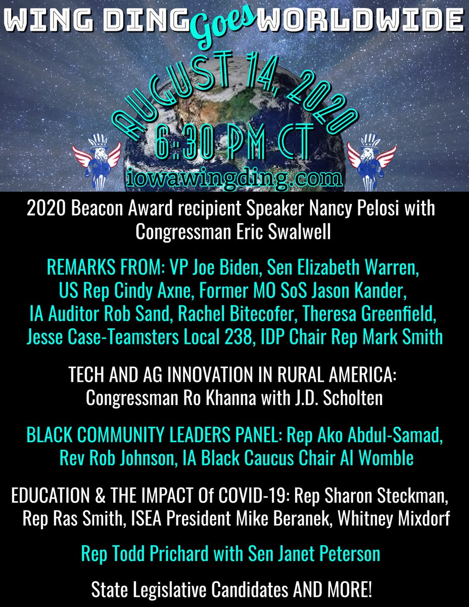 CC_Fabulous's tweet photo. Social distancing won't stop us from putting on an amazing event! Although we miss The Surf Ballroom, the @iowawingding will be virtual tonight. Watch from wherever you are! #wingding2020 (Thread) https://t.co/WBG1wAq5Ln