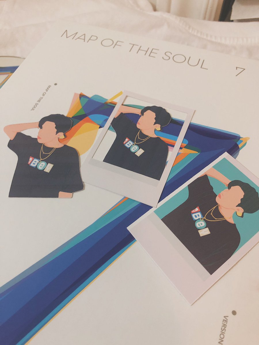 gem_wrld's tweet photo. More photos! Printed on the thick semipermanent sticker paper the cut out poleroid is a cool take on stickers 😗 #BTS_Dynamite https://t.co/yEK9mBJf2v