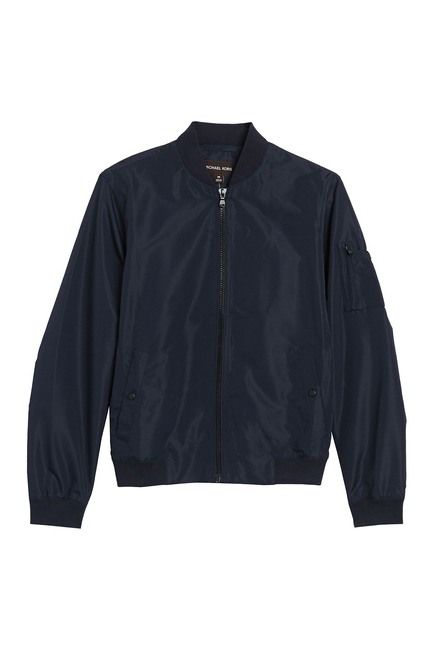 michael kors taslan zip front bomber jacket