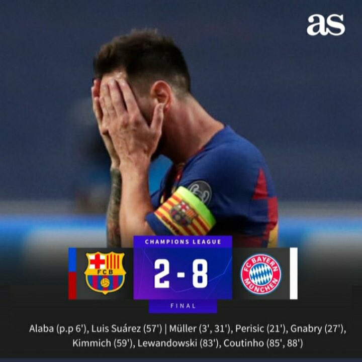 ٤-صفر في مونديال ٢٠١٠ 
١-صفر في نهائي مونديال ٢٠١٤
٤-صفر و٣-صفر في نصف نهائي دوري الأبطال ٢٠١٣
٨-٢ في ربع نهائي دوري الأبطال ٢٠٢٠

الألمان عقّدوك. ولَك يا ميسي "ظهر بواتينغ"... فداك.