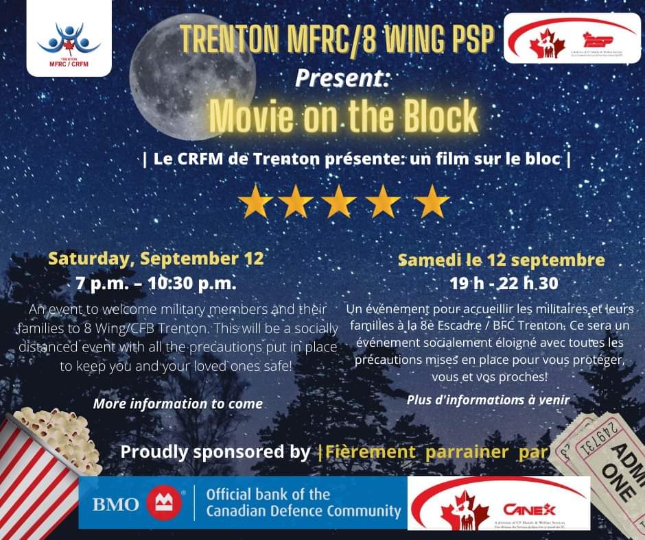 Calling all military families: Come join us for a truly unique movie experience on Saturday, September 12! More information to come.  🍿😍 #mfrc #militaryfamilies