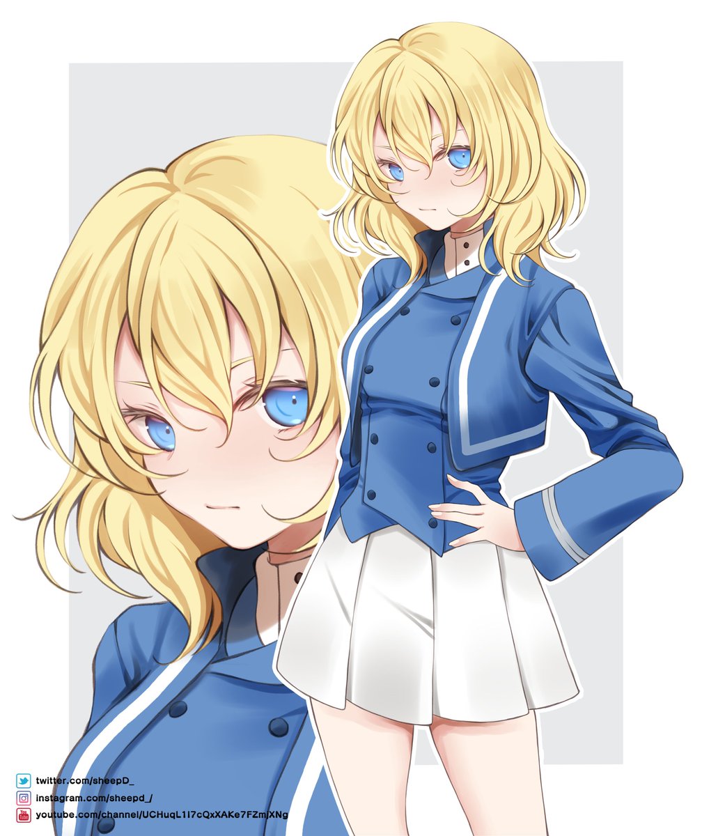 西住まほ 「久しぶりにガルパンも描きたいなー
描きたいのいっぱいあるのに
無限な時間と千手観」|sheepD🐑5/5ティア「き52a」のイラスト