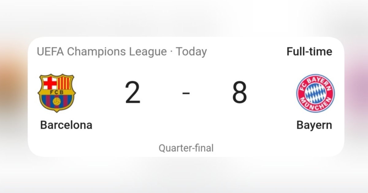 Bayern Munich made my night, 8 goals, Barcelona supporters are you okay? 💀😂