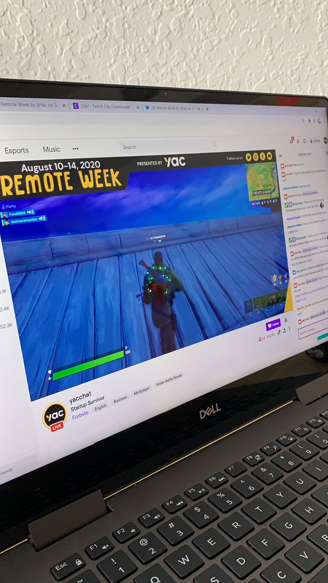 huntermoonshot's tweet photo. . @araghougassian trying to learn how to play Fortnite while pitching to a VC is absolute gold
@YacChat
#startupsurvivor #remoteweek https://t.co/LNWTaxAnrh