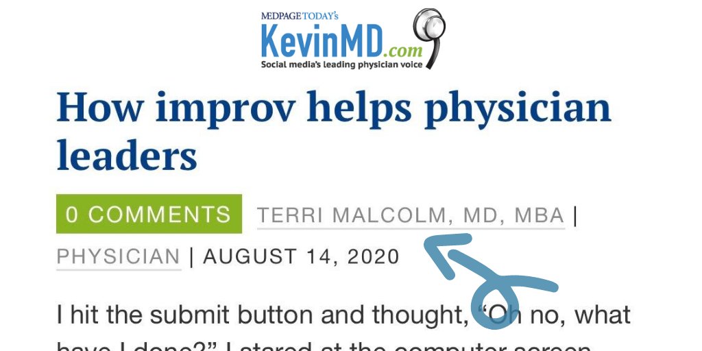 masterMDleaders's tweet photo. Everyone at Master Physician Leaders is so excited to see our founder's byline on KevinMD. Dr. Malcom's guest blog published today. And,  @kevinmd  has asked Terri to be on a podcast with him.!✨🙌🏽 🙋🏽
Here's a link: https://t.co/2B6INhGErW
#thriveasyoulead #kevinmd #doccoach https://t.co/a8vR1otx5z