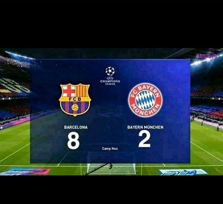 Markant10407441's tweet photo. What happened to Barcelona this night ,,I dnt understand,, I thought it was a training or a video game ,,hahahahahah ,,,Ramos be like ,,messi come home https://t.co/IqRxKUtgz9
