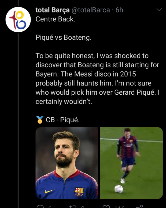 Oh yeah Pique did great