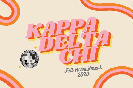 With Summer coming to an end and fall semester coming up...it’s time...to announce Fall 2020 recruitment!!! 🥳Click the link in our bio to Follow the call of the disco ball and find out how to become part of the sisterhood!💃 🤩