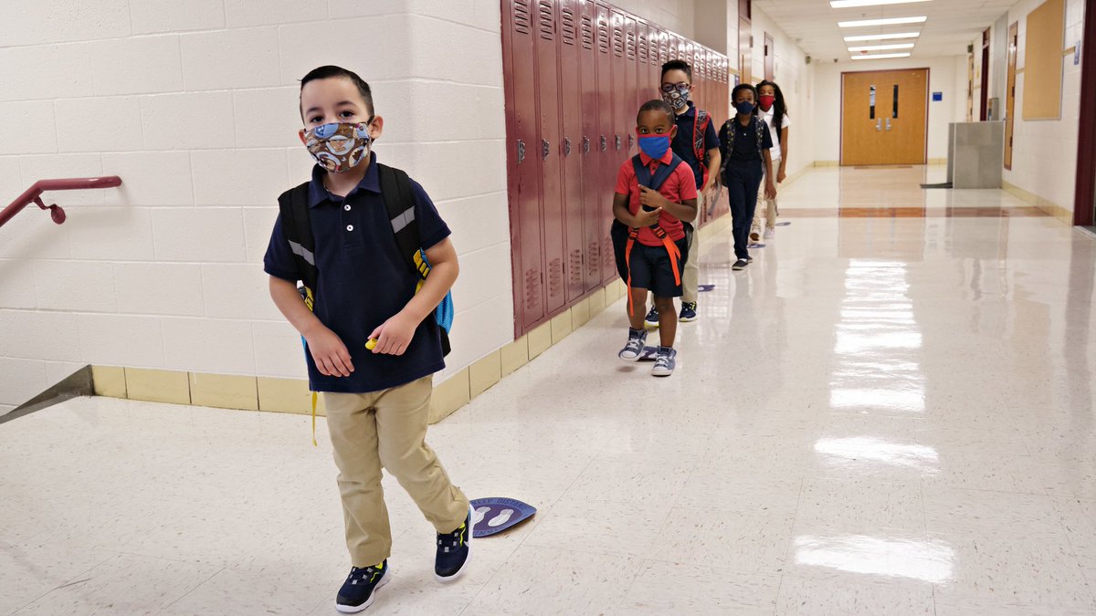 One safety update: Based on feedback from the Center for Disease Control, the district will no longer rely on students just wearing face shields at certain points in the day. Students must keep a mask on throughout the day.