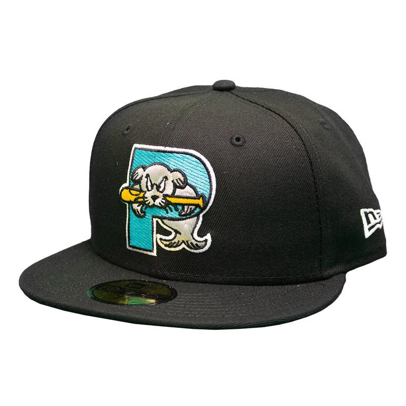 Early 90sA period of flux lead to unique nicknames that could stay when affiliates left @CarolinaMudcats  https://mudcats.milbstore.com/collections/all-mens/products/black-new-era-5950-on-field-cap @Storm_Baseball  https://storm.milbstore.com/collections/all-caps/products/onfield-road-cap @PortlandSeaDogs  https://seadogs.milbstore.com/collections/all-caps/products/retro-teal-fitted-cap @ChasRiverDogs  https://riverdogs.milbstore.com/collections/new-era-59fifty/products/charleston-riverdogs-2018-on-field-teal-and-purple-cap