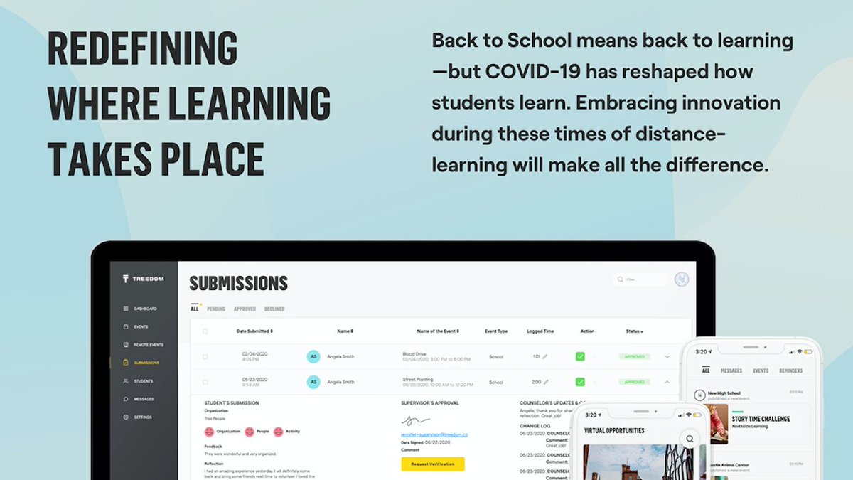 .<a href="/TreedomCo/">Treedom</a> provides an intuitive, centralized platform for real-world learning through formative projects with community partners. Align your passion and skills with local &amp; global causes. #socialimpact #humanrights #education  #environment #poverty #civicjustice #ServiceAtHome