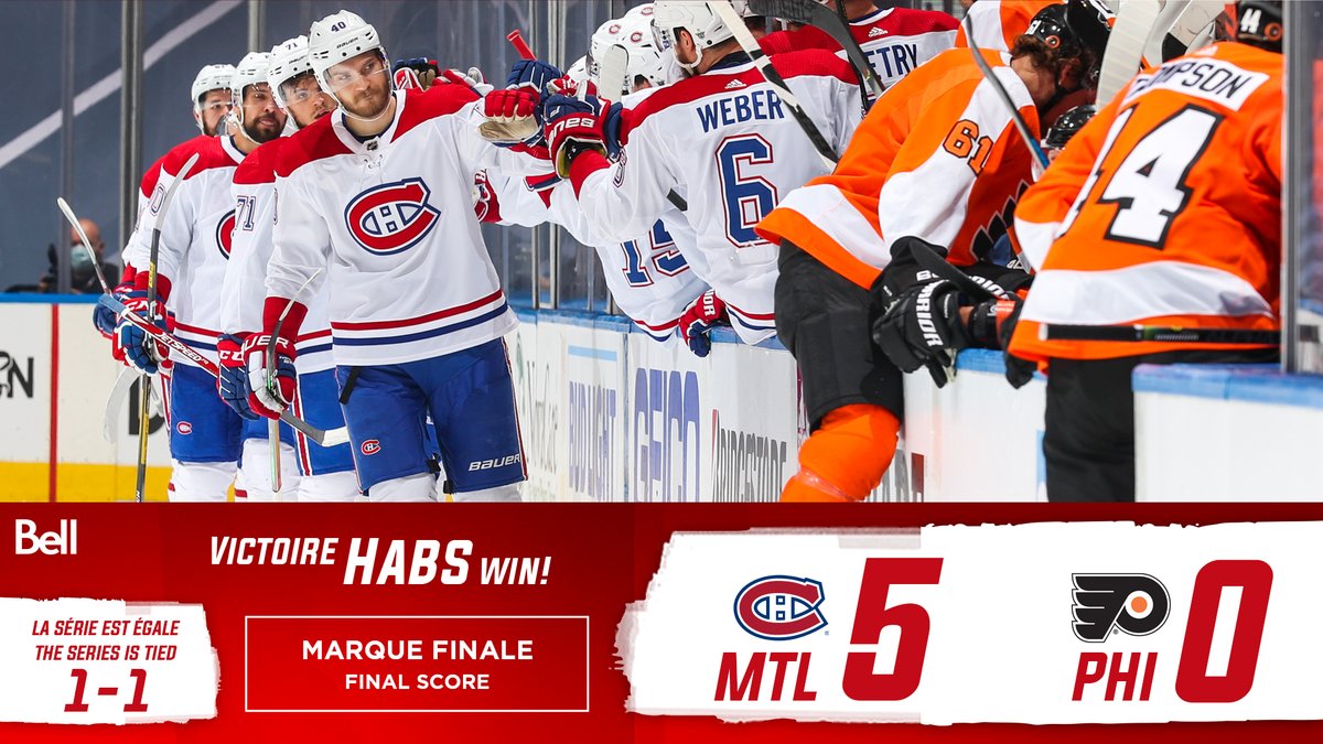 CanadiensMTL's tweet photo. Match parfait.

Perfect game.

#GoHabsGo https://t.co/SKS1KbIeUZ