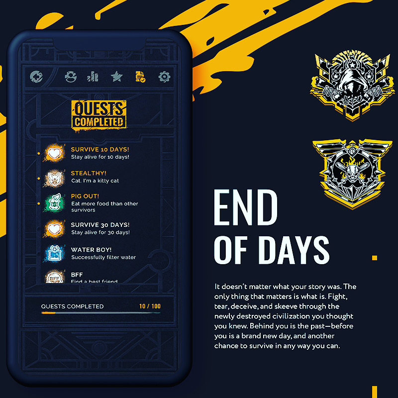 Blackvoidstudio's tweet photo. How many quests have you completed?  If you haven’t had a chance check out EOD! Links are posted below 
APP STORE: https://t.co/6DXvhMAm1k 
ANDROID: https://t.co/VO4iw46YGT
#indiegamedev #indiegames #mobilegamedevelopment #iosgamer #androidgameplay #indiegamers #reviewgames https://t.co/3aIXaWyUHs