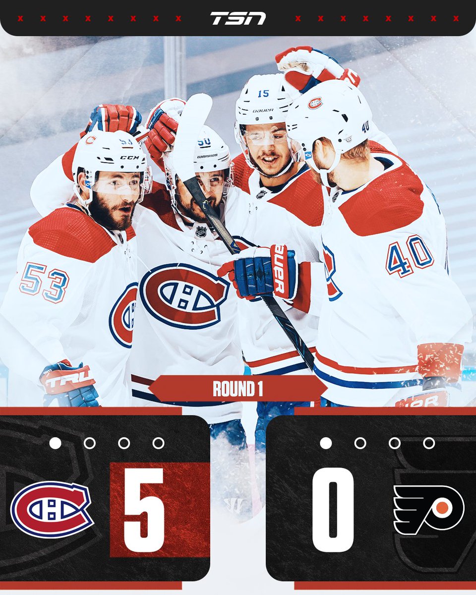 TSN_Sports's tweet photo. The Canadiens with a huge win! https://t.co/tgQqMzYvRr