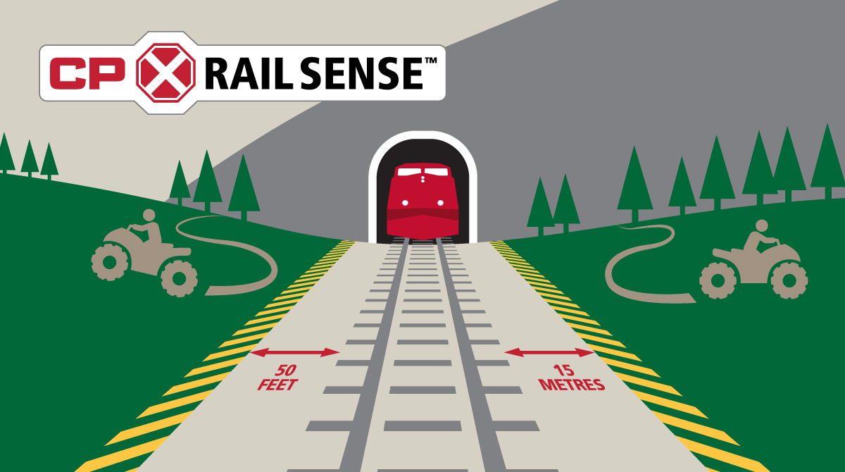 CPKCrail's tweet photo. Remember what’s on the line and steer clear of tracks this outdoor season. Use your #CPRailSense. #LookListenLive @OpLifeSaver @OliNational https://t.co/NTc2r9Fm10 https://t.co/oJ2dqaGEnE
