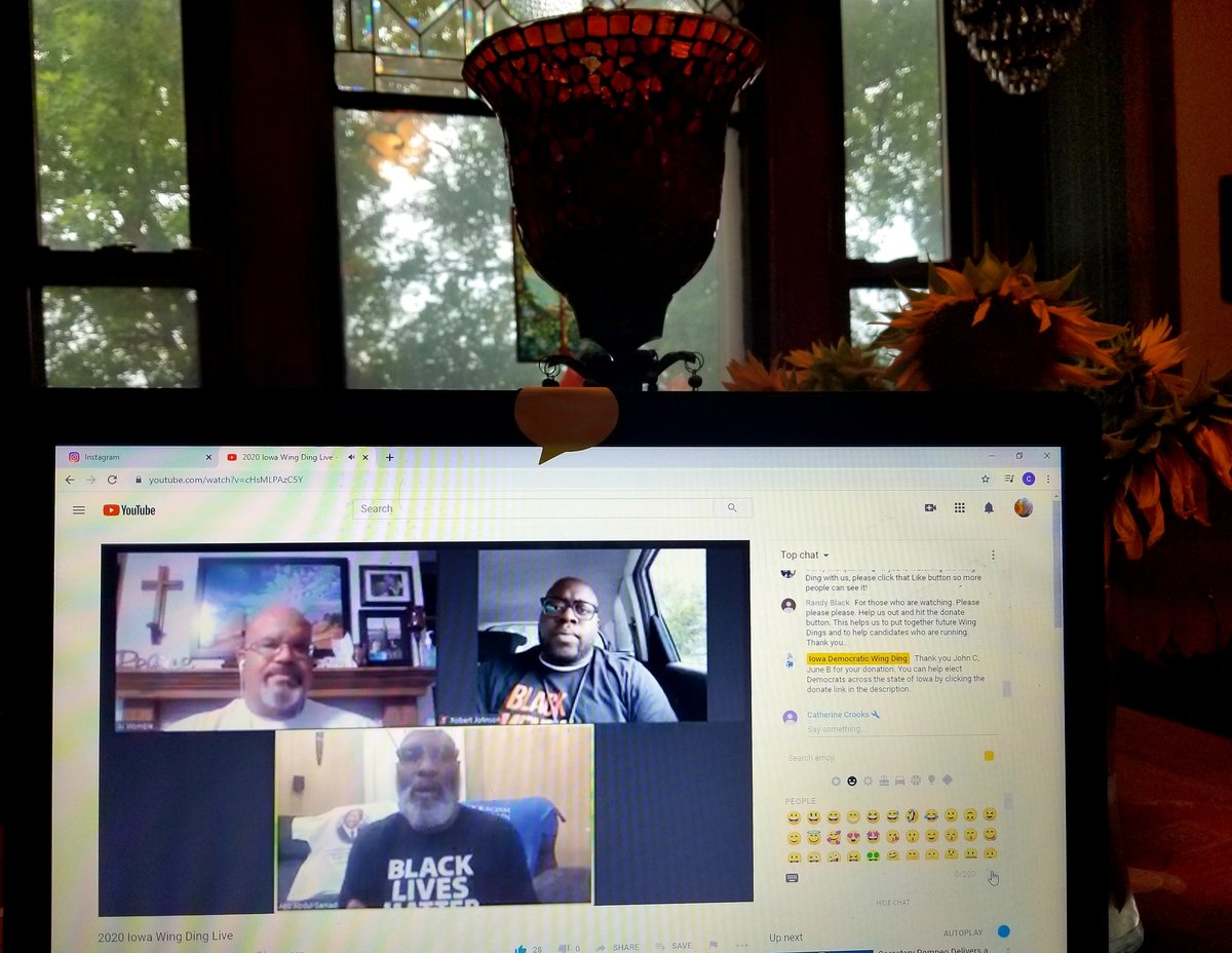 CC_Fabulous's tweet photo. "We cannot have civil rights without human rights" @akoabdulsamad speaking at the virtual @iowawingding with @al_womble and Rev Rob Johnson 
#iowawingding #wingding2020 #wingding #BlackLivesMatter https://t.co/B6CYvtFLxO