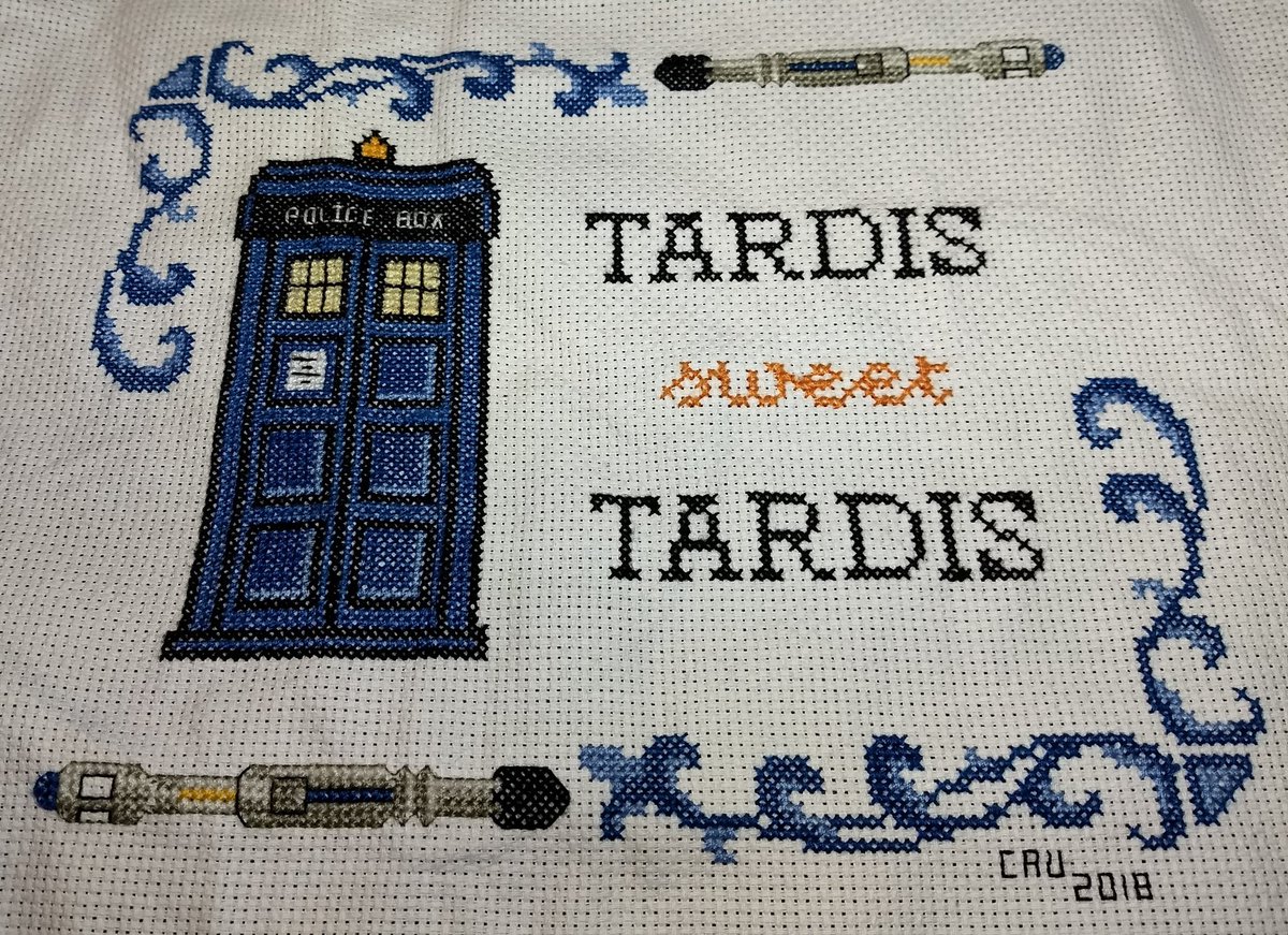 TwinkiePunk's tweet photo. So, apparently it is World Cross Stitch Day. Thought I would repost this project from a couple of years ago. #WorldCrossStitchDay #CrossStitch #DoctorWho #NerdStitches https://t.co/6VDHLacdNK