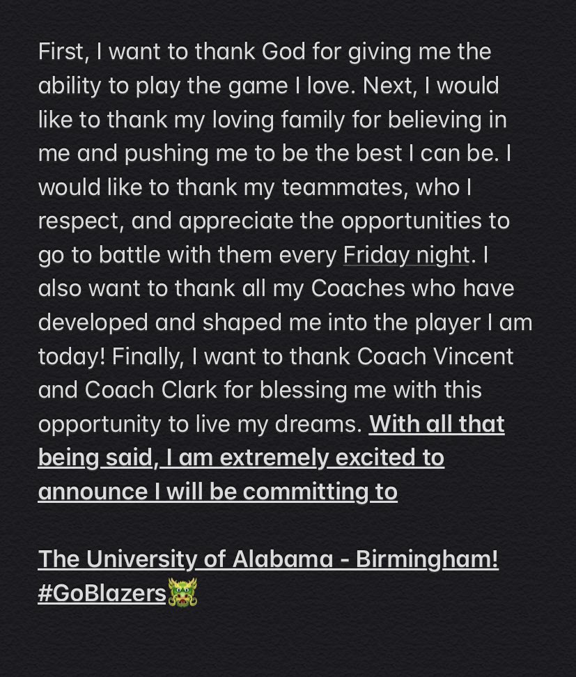 #AGTG COMMITTED. #GoBlazers🐲