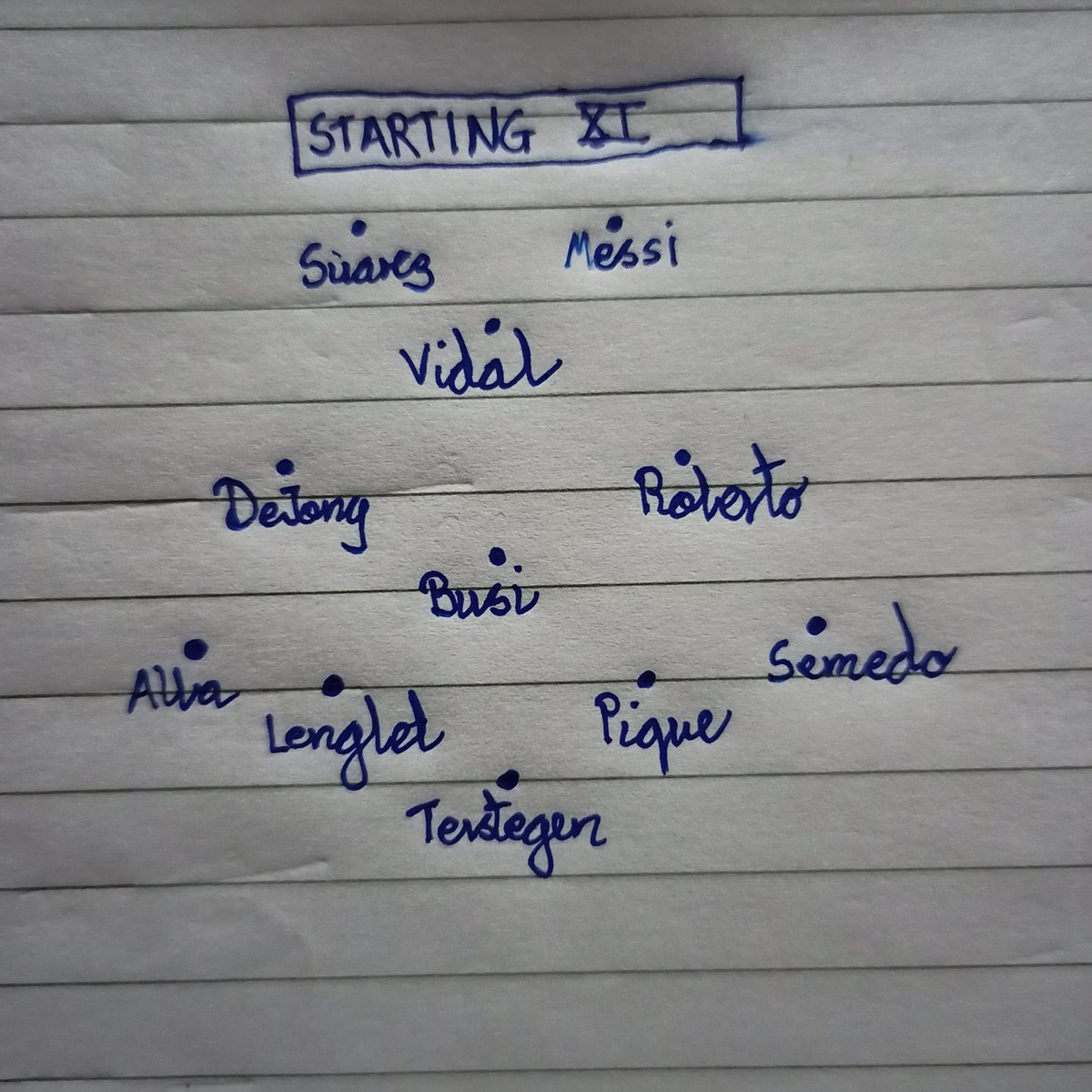 8-2 to Bayern in a one legged game. Lately humiliating UCL exits have become routine for us Barca fans. I couldn't watch my eyes suffer more seeing the way Barça played, so just made a list of mistakes that the team have made tonight:
