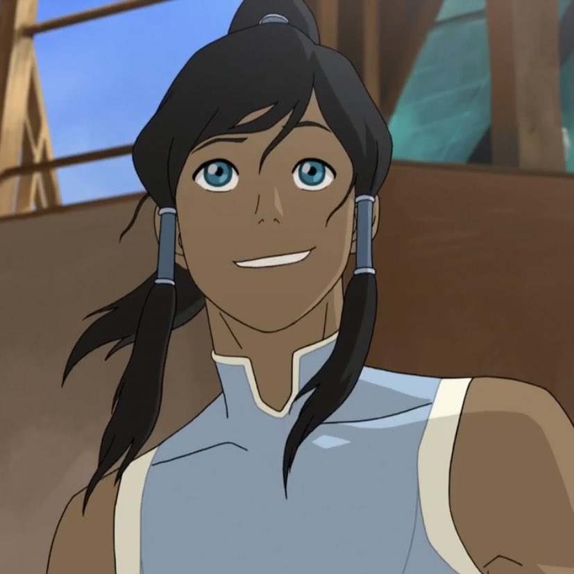 a thread of korra smiling but her smile gets bigger as you keep scrolling 