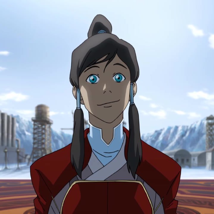 a thread of korra smiling but her smile gets bigger as you keep scrolling 