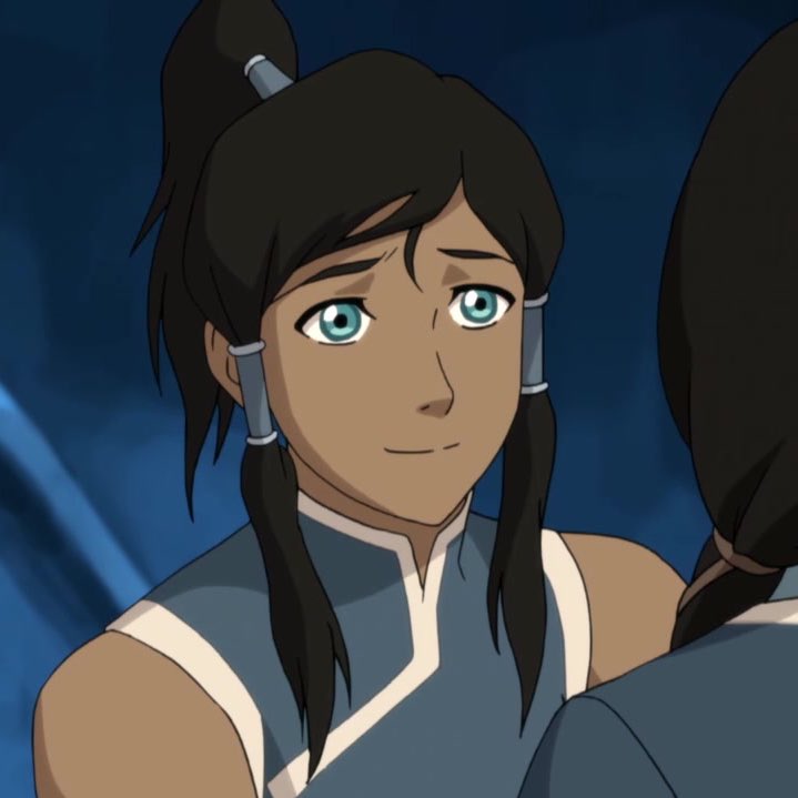 a thread of korra smiling but her smile gets bigger as you keep scrolling 