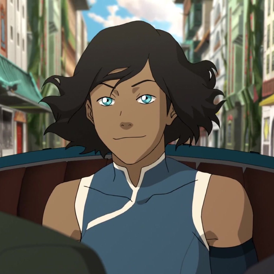 a thread of korra smiling but her smile gets bigger as you keep scrolling 