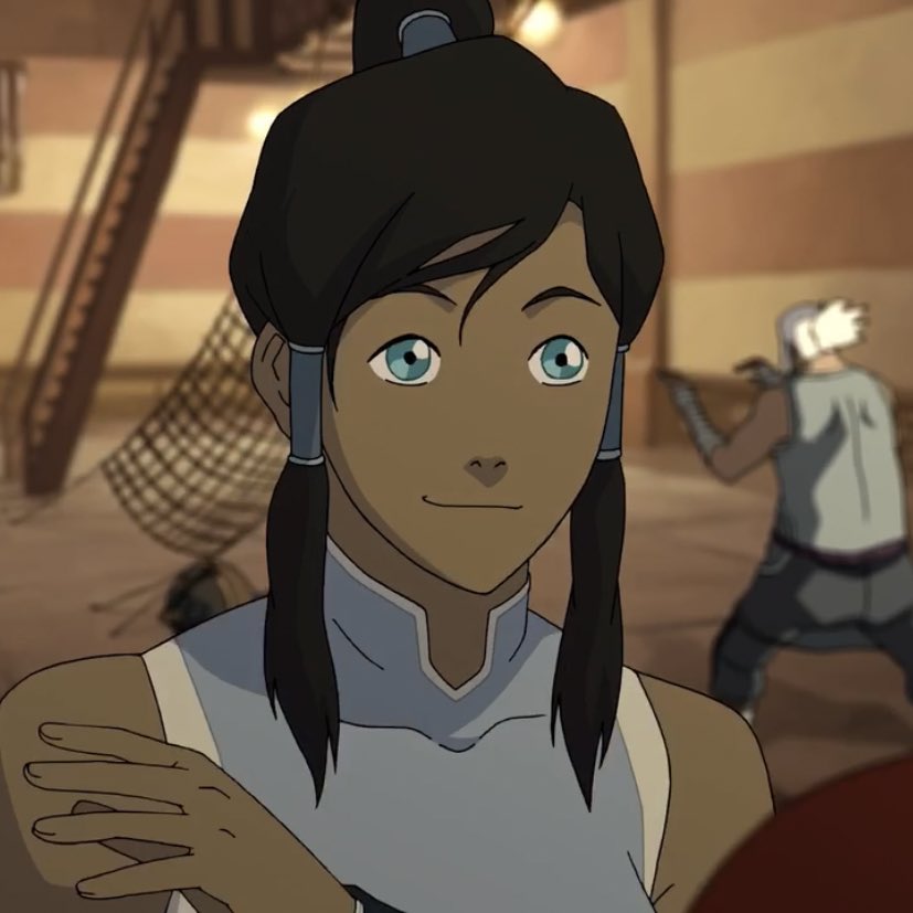 a thread of korra smiling but her smile gets bigger as you keep scrolling 