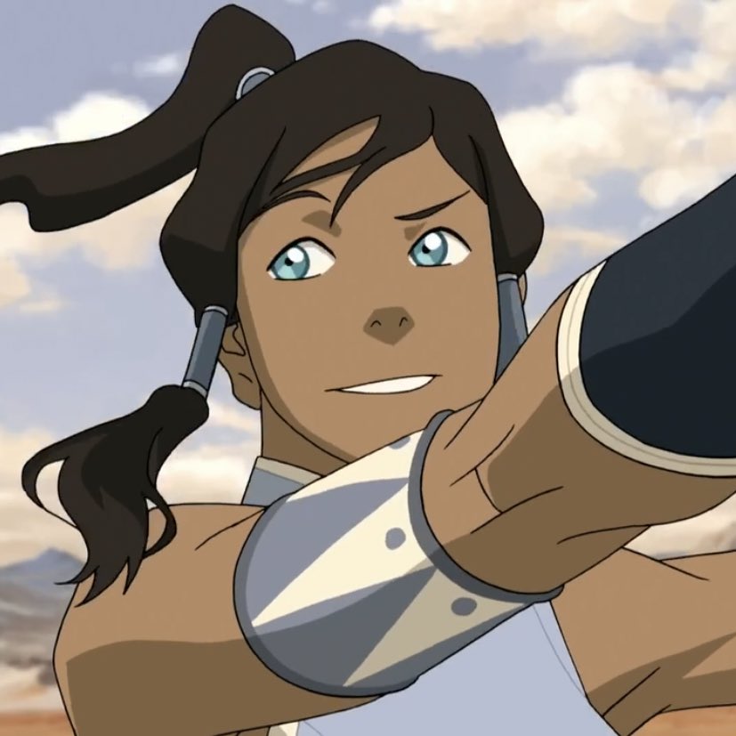 a thread of korra smiling but her smile gets bigger as you keep scrolling 