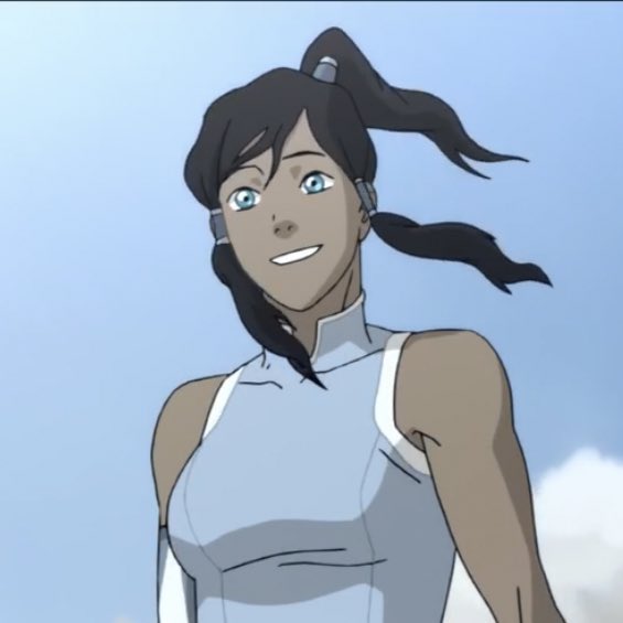 a thread of korra smiling but her smile gets bigger as you keep scrolling 