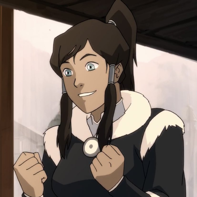 a thread of korra smiling but her smile gets bigger as you keep scrolling 