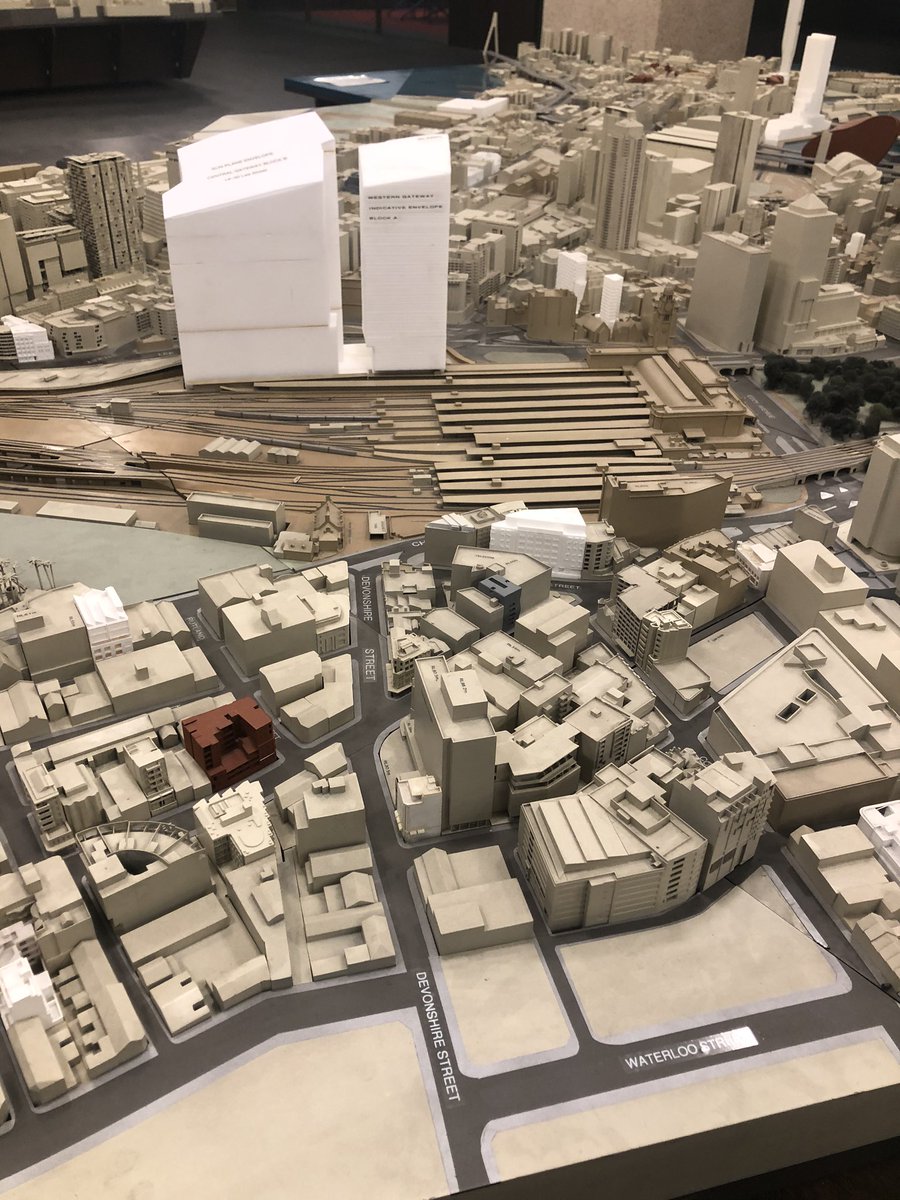 PhilipThalis's tweet image. Where, how, why are these gargantuan towers clustered so close to Central Station’s iconic clock tower going to fit?
crowding out tower, but completely lacking any urban strategy for how the greater station precinct will change over time?
Demolishing buildings just 20 years old?