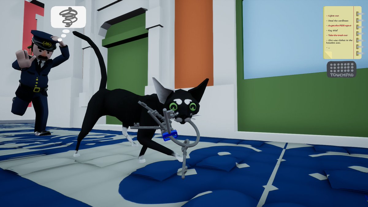 ShriekingGames's tweet photo. @DamienMcFerran Currently working on 1974 Feline Revolution.
The game is a slapstick puzzle where you play as a careless  cat during revolution day (25th april 1974 Carnation Revolution). https://t.co/wne5BoHDKh