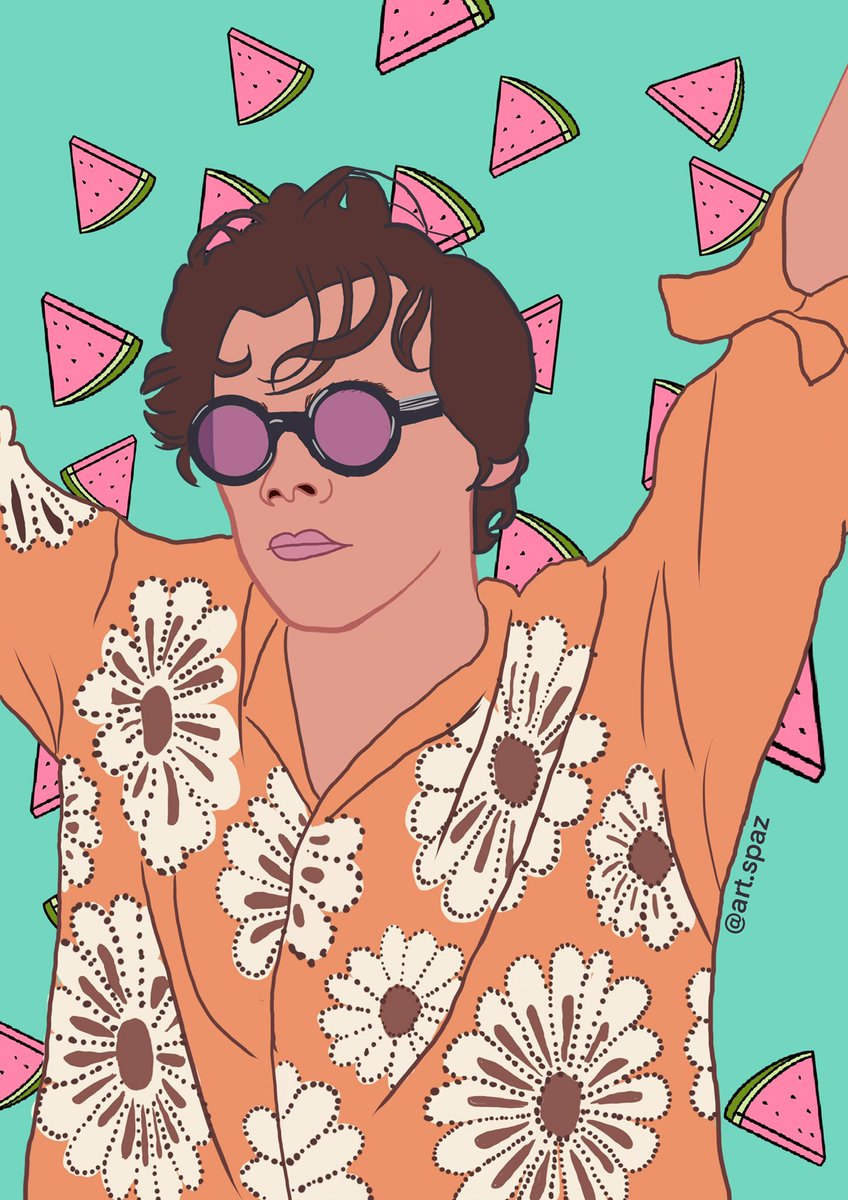hiitsmecass's tweet photo. I’m so happy with how this turned out! Please let me know if your interested ❤️ #art #HarryStyles #Procreate #wallpaper https://t.co/PTsQKUyLcw