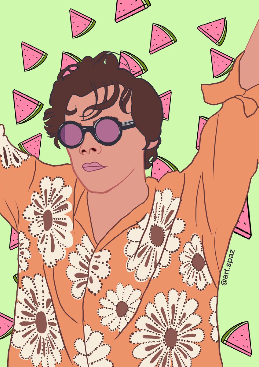 hiitsmecass's tweet photo. I’m so happy with how this turned out! Please let me know if your interested ❤️ #art #HarryStyles #Procreate #wallpaper https://t.co/PTsQKUyLcw