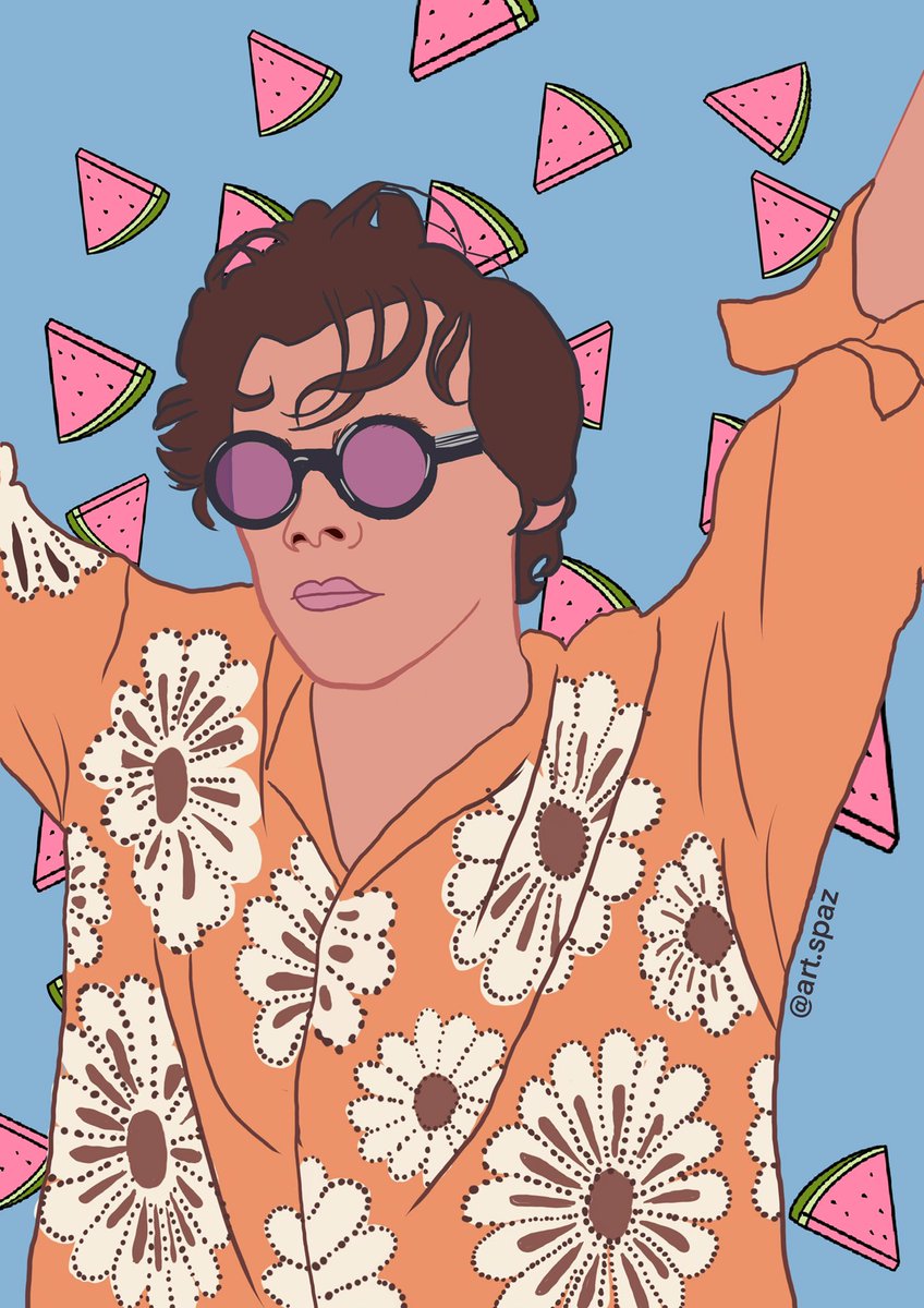 hiitsmecass's tweet photo. I’m so happy with how this turned out! Please let me know if your interested ❤️ #art #HarryStyles #Procreate #wallpaper https://t.co/PTsQKUyLcw