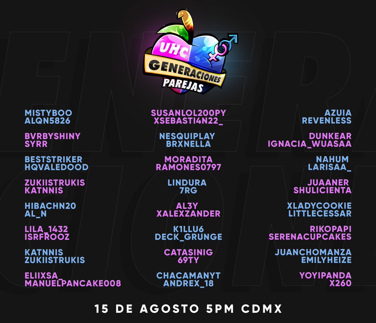 UhcGeneraciones's tweet photo. Las parejas se alistan! Mañana se enfrentan y veremos que duo lleva la mejor quimica y destaca! en @AdventureUHC https://t.co/peUpxbliwq