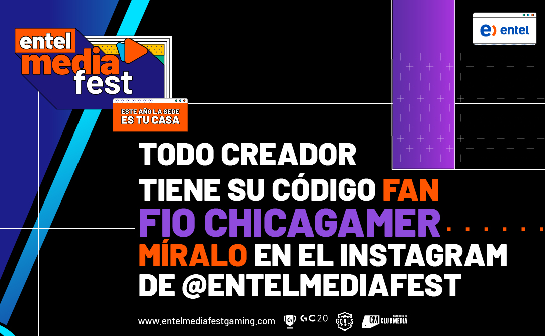 cmfestperu's tweet photo. Fio ChicaGamer trae su Código Fan al #EpisodioGaming del #EntelMediaFest

¡Ve a nuestro Instagram y sorpréndete!

#FioChicaGamer te espera para acompañarte en el #EpisodioGaming del 
#EntelMediaFest

#ClubMedia https://t.co/SU5HII3Wri