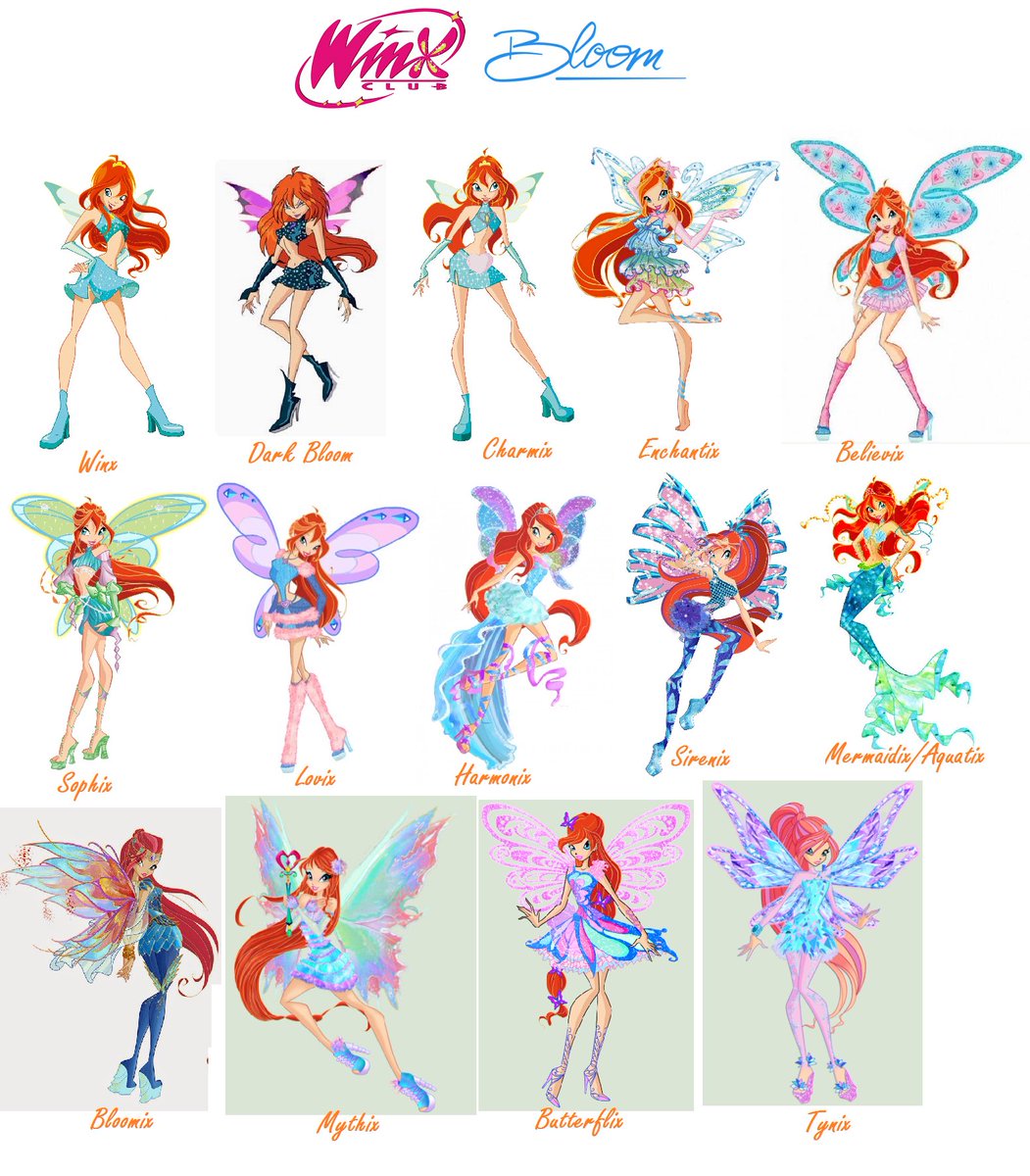 Bloom ranking transformations according to my tasteI love all the transformations (even harmonix although not much ) this just a ranking of my fav bloom transformations not based on the looks but the season /movie reflected that transformation overall